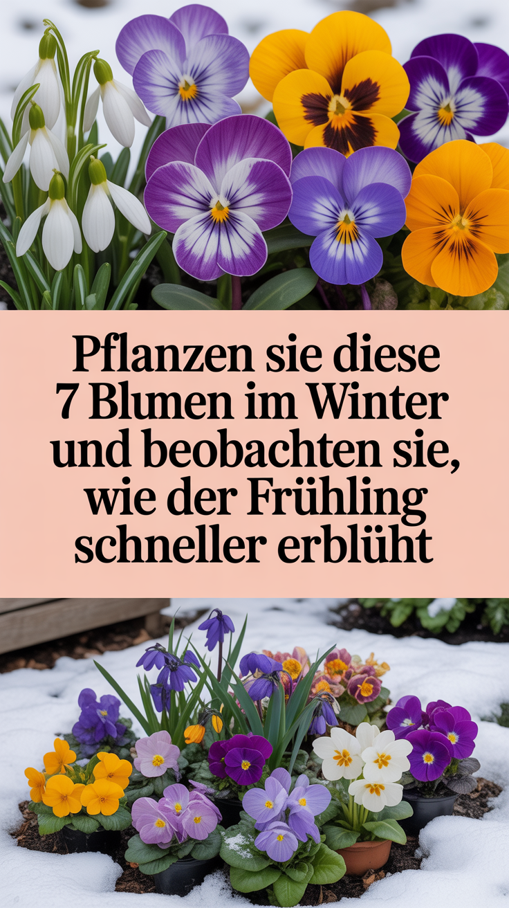 Pflanzen Sie diese 7 Blumen im Winter und beobachten Sie, wie der Frühling schneller erblüht