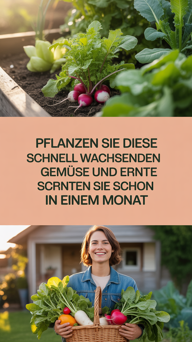 Pflanzen Sie diese schnell wachsenden Gemüse und ernten Sie schon in einem Monat