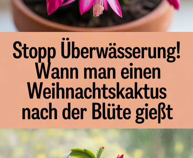 Stopp Überwässerung! Wann man einen Weihnachtskaktus nach der Blüte gießt