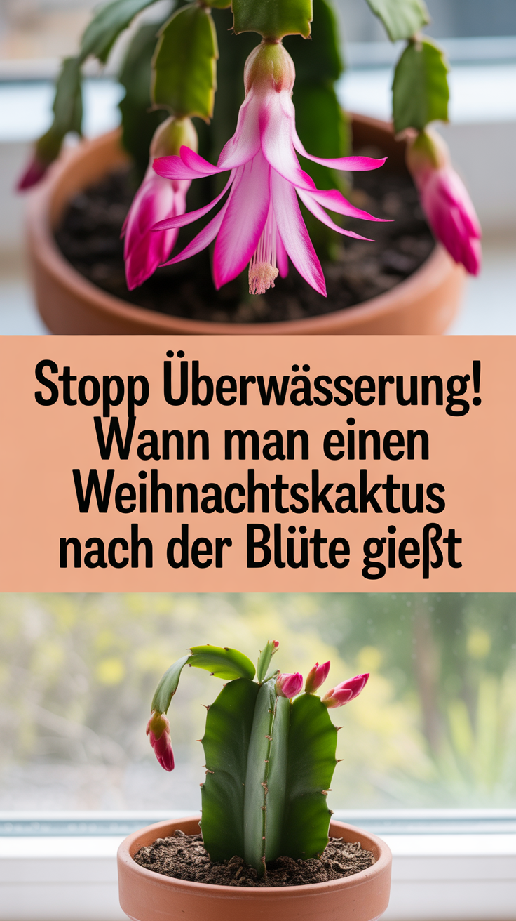 Stopp Überwässerung! Wann man einen Weihnachtskaktus nach der Blüte gießt