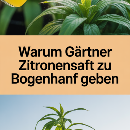 Warum Gärtner Zitronensaft zu Bogenhanf geben