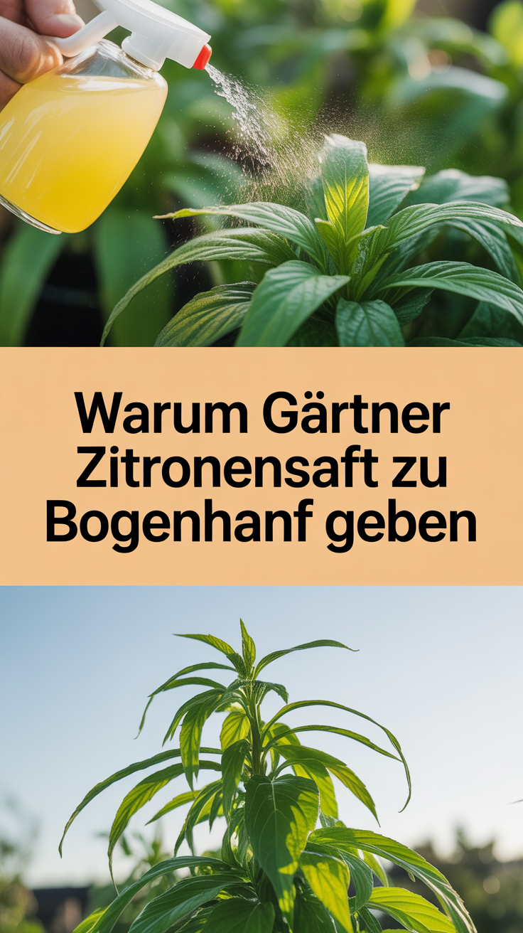 Warum Gärtner Zitronensaft zu Bogenhanf geben