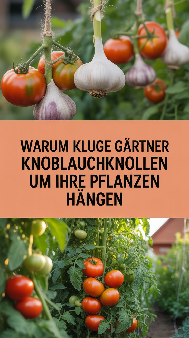 Warum kluge Gärtner Knoblauchknollen um ihre Pflanzen hängen
