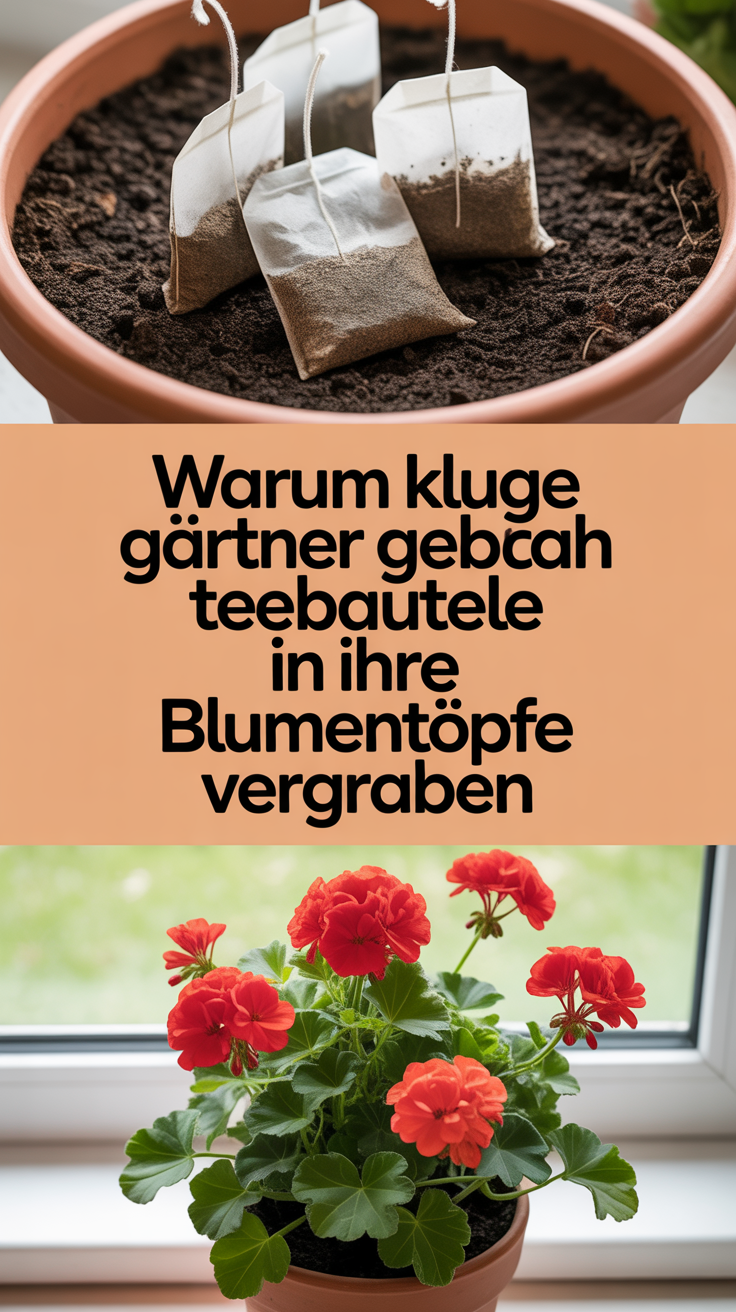 Warum kluge Gärtner gebrauchte Teebeutel in ihre Blumentöpfe vergraben