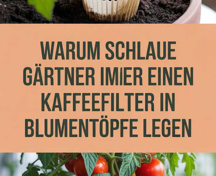 Warum schlaue Gärtner immer einen Kaffeefilter in Blumentöpfe legen