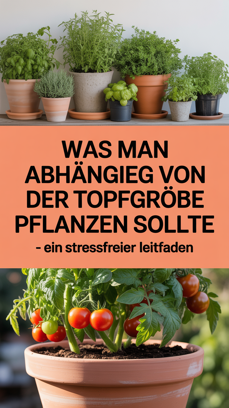 Was man abhängig von der Topfgröße pflanzen sollte – Ein stressfreier Leitfaden