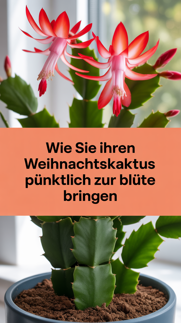 Wie Sie Ihren Weihnachtskaktus pünktlich zur Blüte bringen