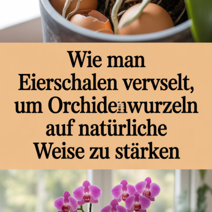 Wie man Eierschalen verwendet, um Orchideenwurzeln auf natürliche Weise zu stärken