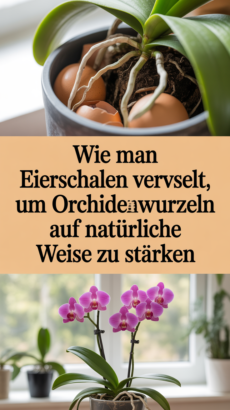 Wie man Eierschalen verwendet, um Orchideenwurzeln auf natürliche Weise zu stärken