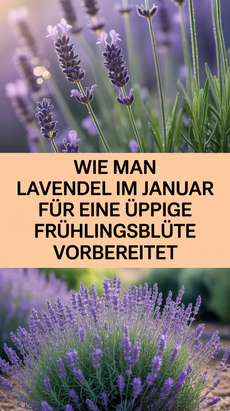 Wie man Lavendel im Januar für eine üppige Frühlingsblüte vorbereitet