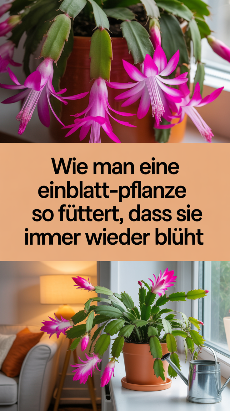 Wie man eine Einblatt-Pflanze so füttert, dass sie immer wieder blüht