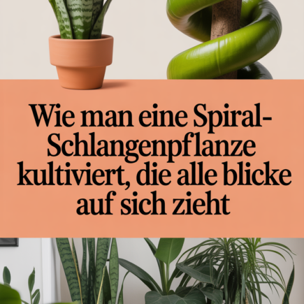 Wie man eine Spiral-Schlangenpflanze kultiviert, die alle Blicke auf sich zieht
