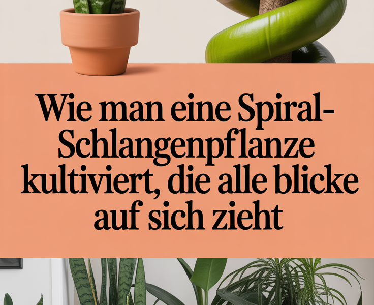 Wie man eine Spiral-Schlangenpflanze kultiviert, die alle Blicke auf sich zieht