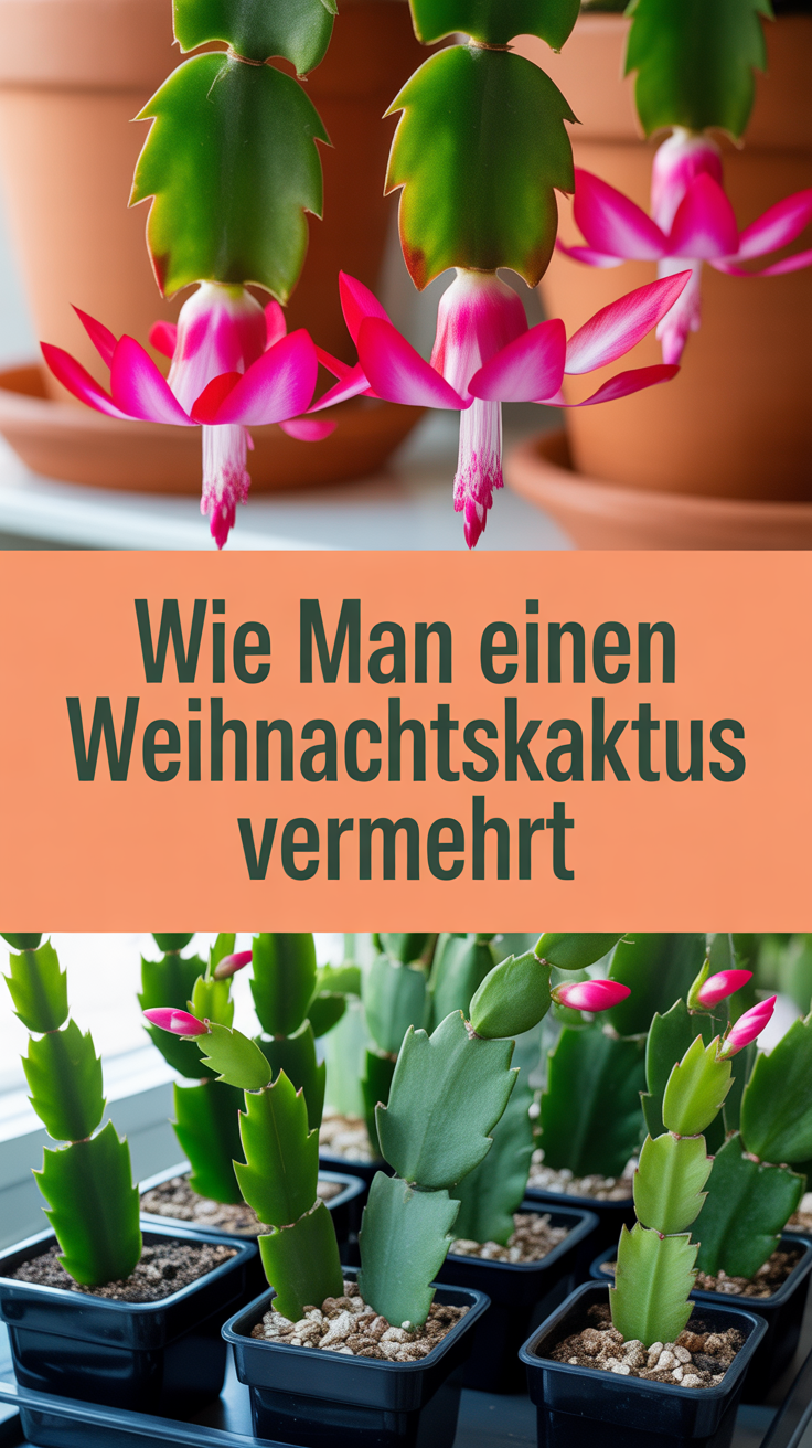 Wie man einen Weihnachtskaktus vermehrt