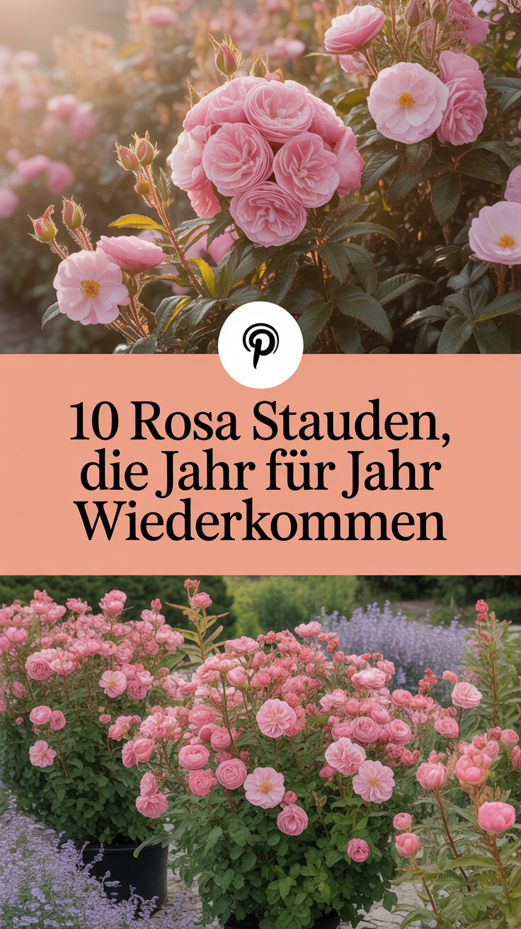 10 rosa Stauden, die Jahr für Jahr wiederkommen