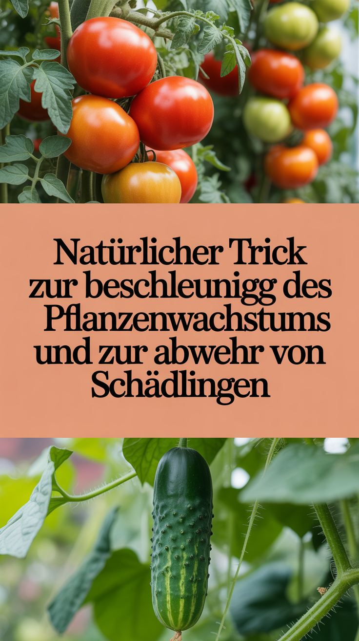 Natürlicher Trick zur Beschleunigung des Pflanzenwachstums und zur Abwehr von Schädlingen