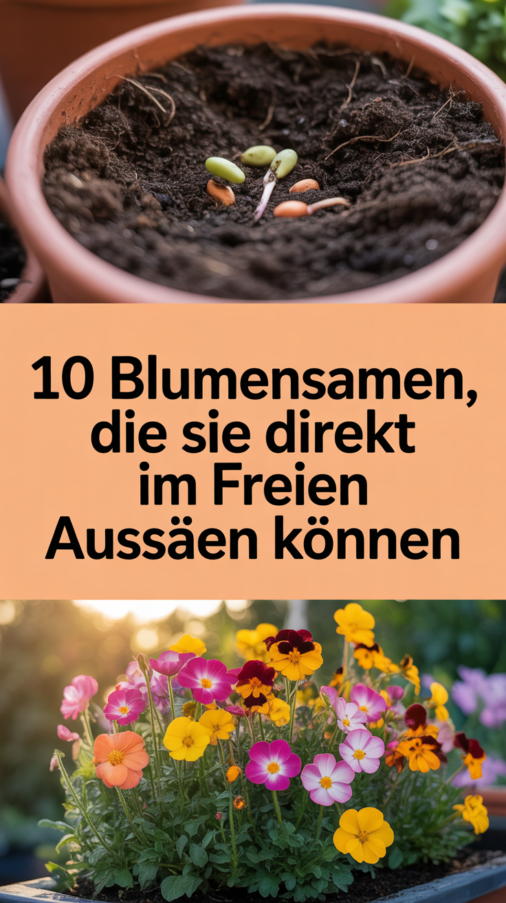 10 Blumensamen, die Sie direkt im Freien aussäen können