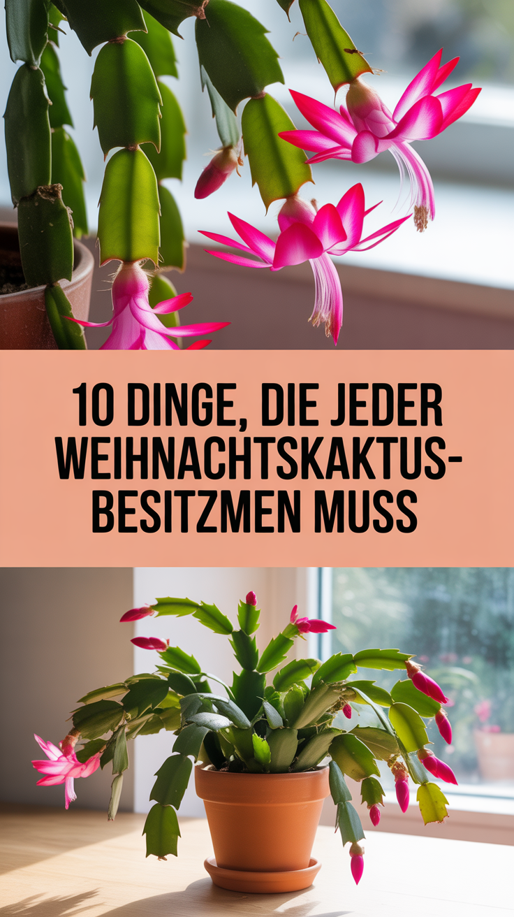 10 Dinge, die jeder Weihnachtskaktus-Besitzer wissen muss