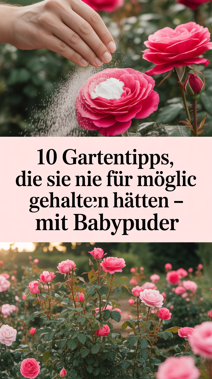 10 Gartentipps, die Sie nie für möglich gehalten hätten – mit Babypuder