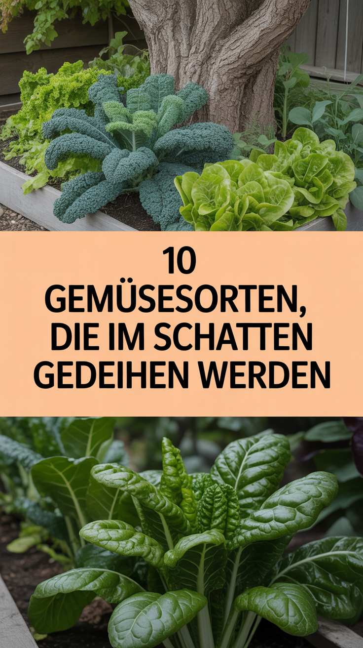 10 Gemüsesorten, die im Schatten gedeihen werden
