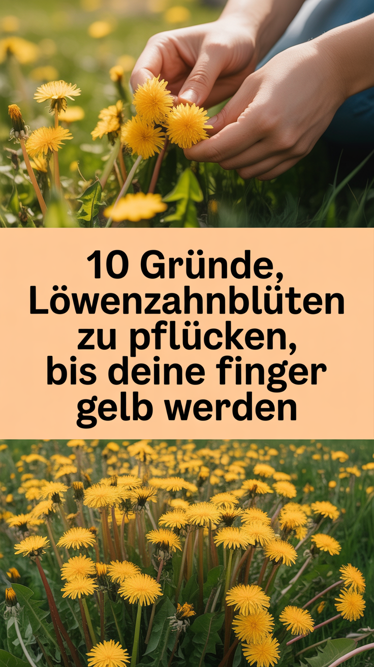 10 Gründe, Löwenzahnblüten zu pflücken, bis deine Finger gelb werden