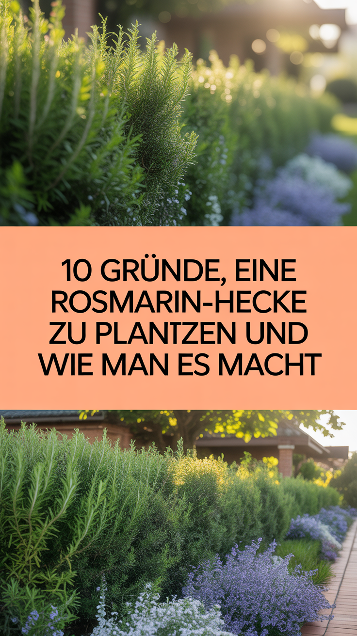10 Gründe, eine Rosmarin-Hecke zu pflanzen und wie man es macht