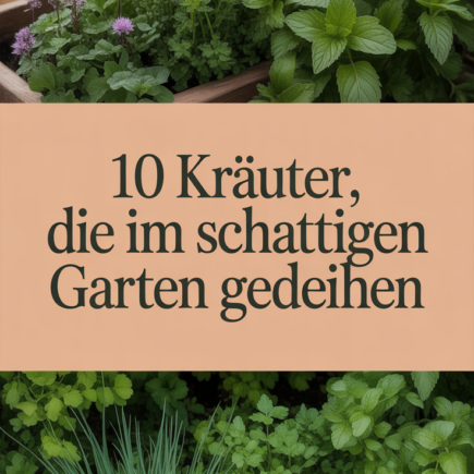 10 Kräuter, die im schattigen Garten gedeihen