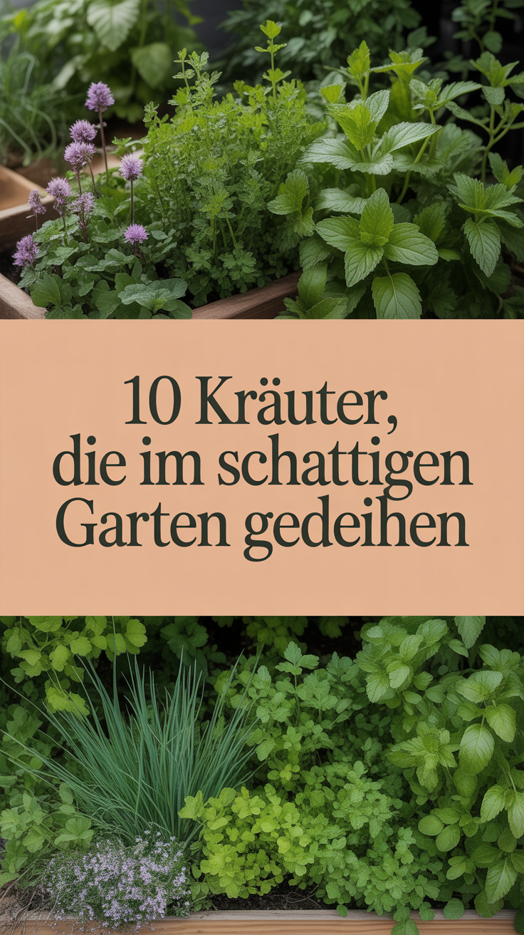 10 Kräuter, die im schattigen Garten gedeihen