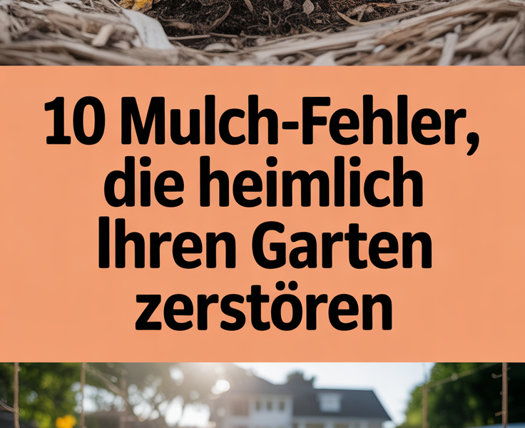 10 Mulch-Fehler, die heimlich Ihren Garten zerstören