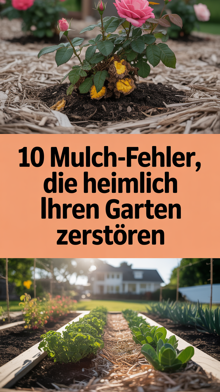 10 Mulch-Fehler, die heimlich Ihren Garten zerstören