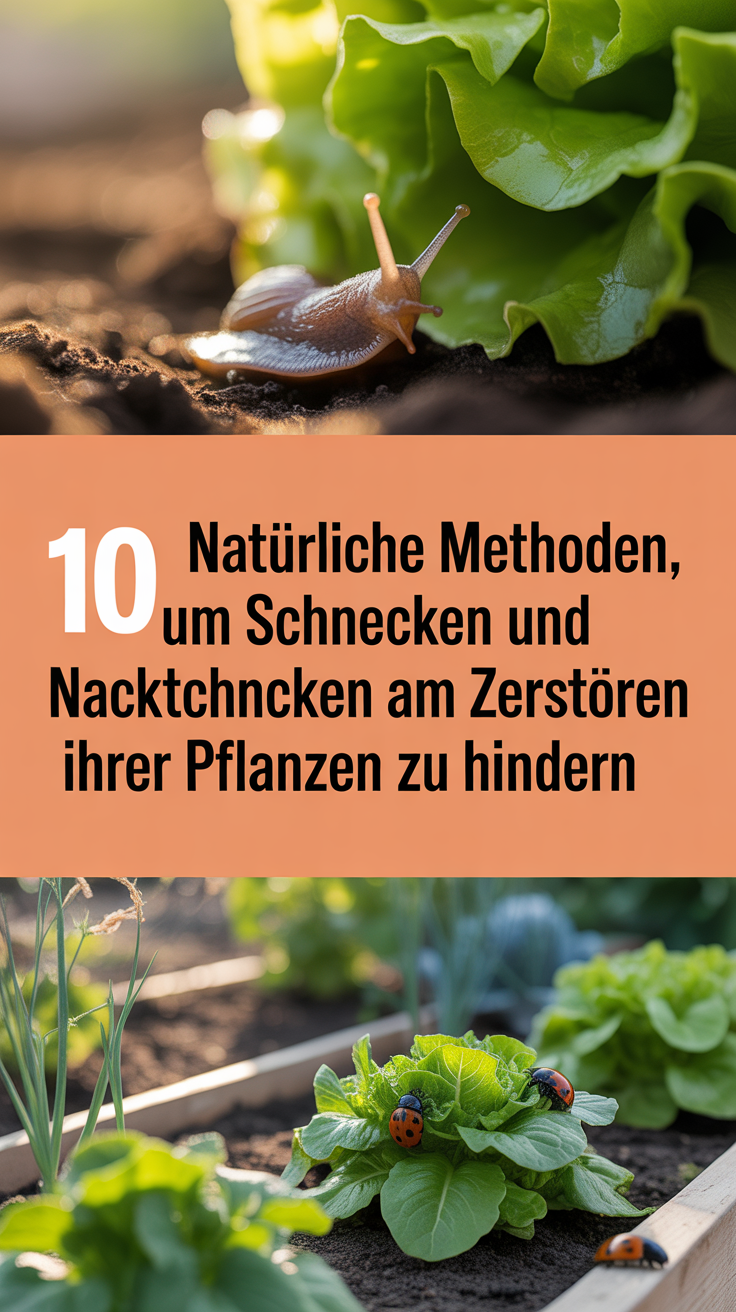 10 Natürliche Methoden, um Schnecken und Nacktschnecken am Zerstören Ihrer Pflanzen zu hindern