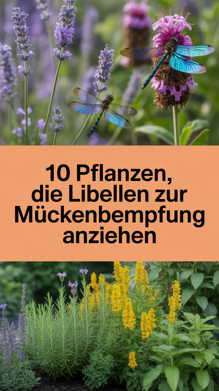 10 Pflanzen, die Libellen zur Mückenbekämpfung anziehen