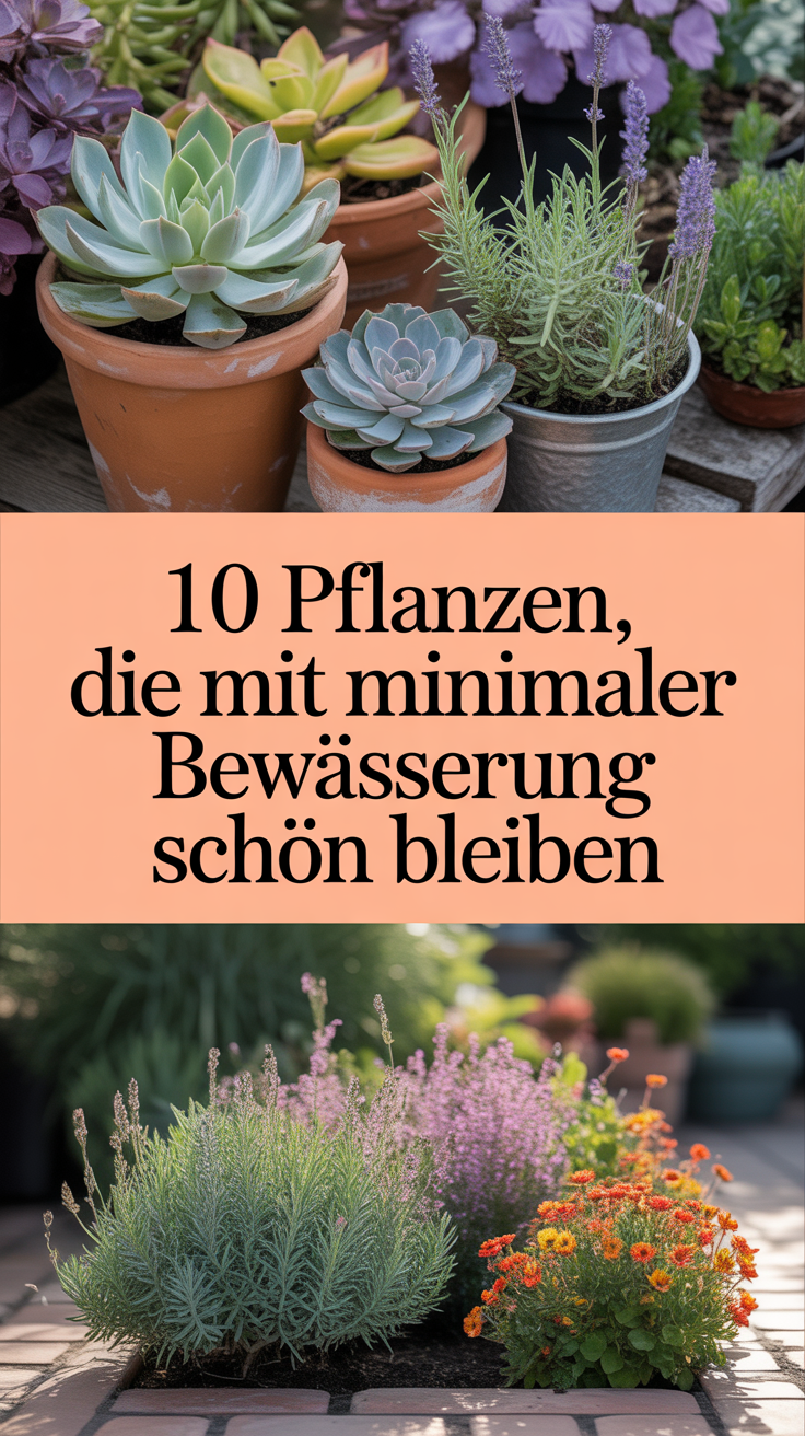 10 Pflanzen, die mit minimaler Bewässerung schön bleiben