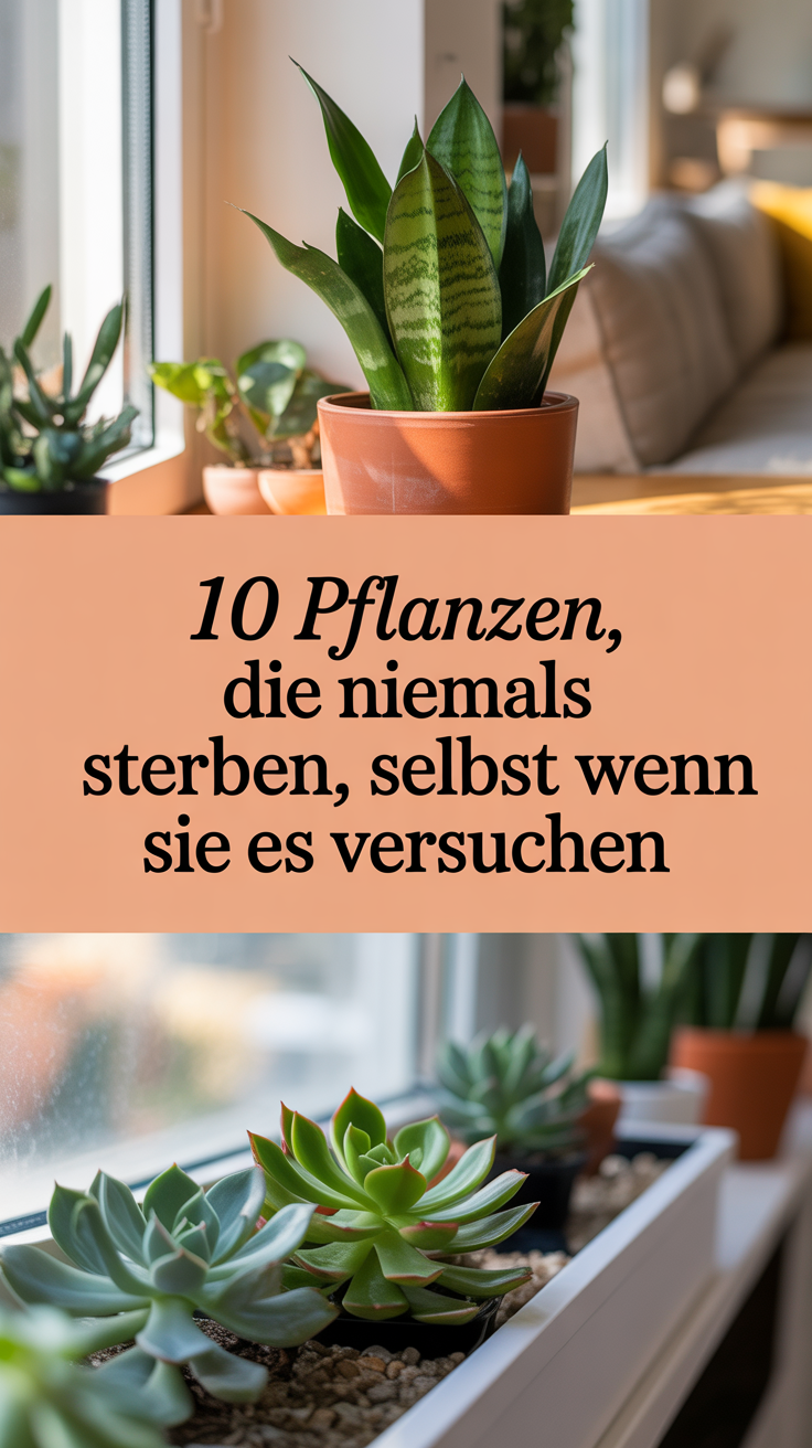10 Pflanzen, die niemals sterben, selbst wenn Sie es versuchen