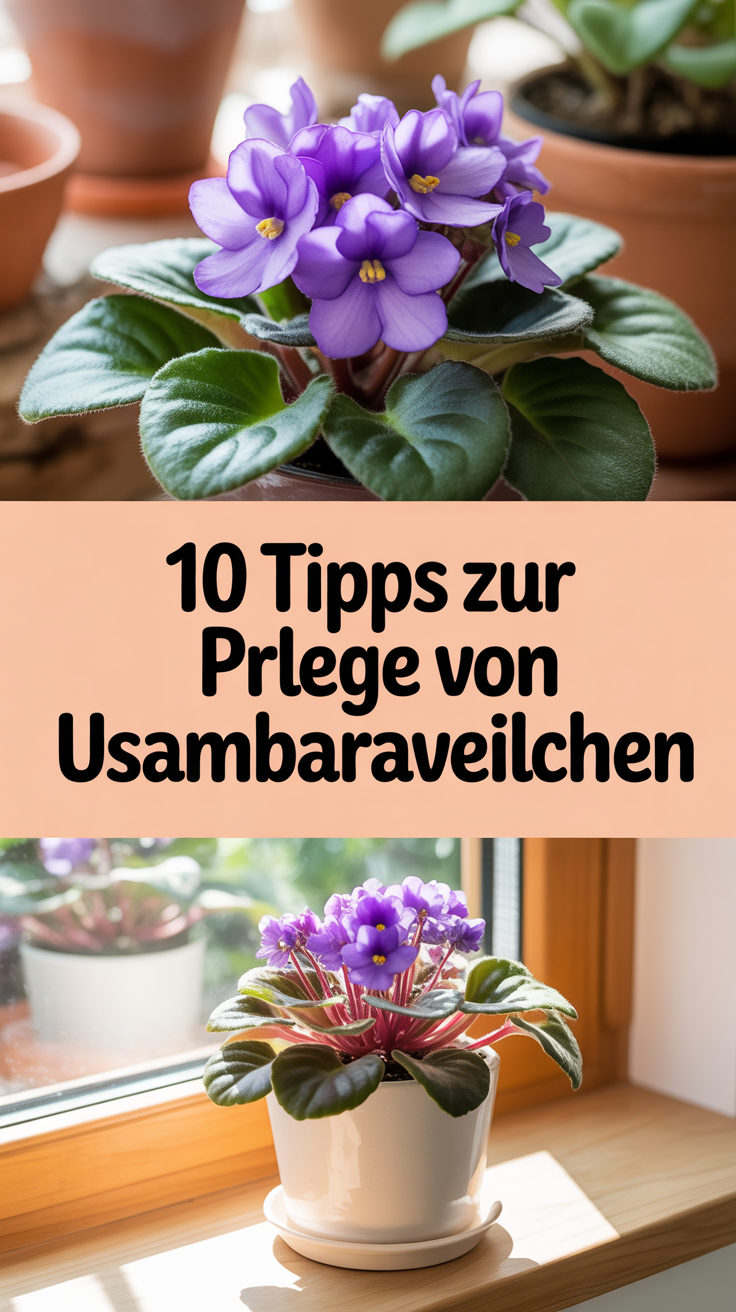 10 Tipps zur Pflege von Usambaraveilchen