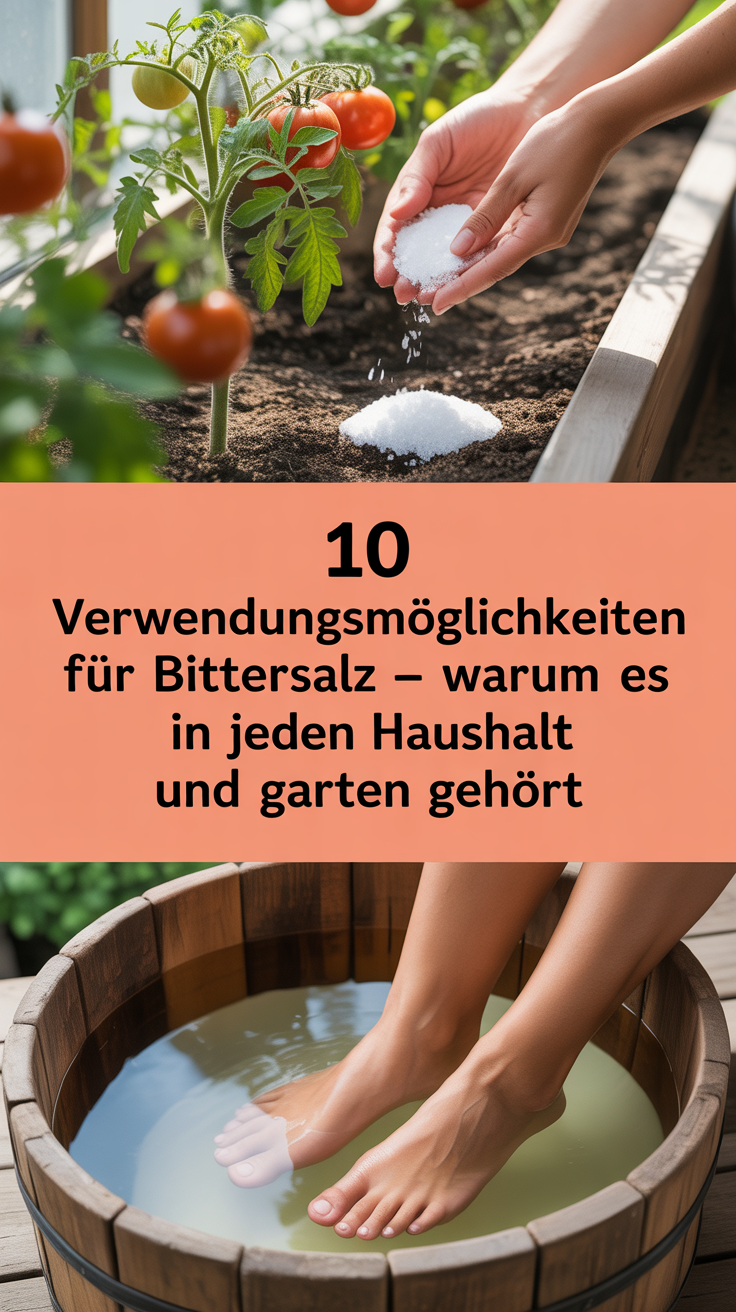 10 Verwendungsmöglichkeiten für Bittersalz – warum es in jeden Haushalt und Garten gehört