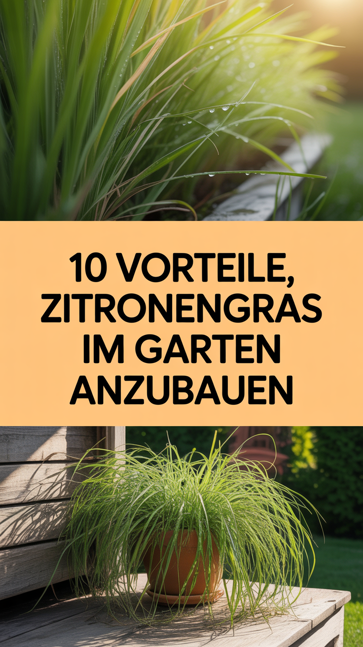 10 Vorteile, Zitronengras im Garten anzubauen