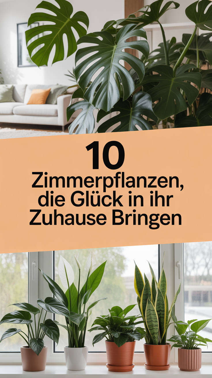 10 Zimmerpflanzen, die Glück in Ihr Zuhause bringen
