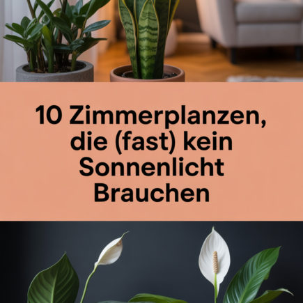 10 Zimmerpflanzen, die (fast) kein Sonnenlicht brauchen