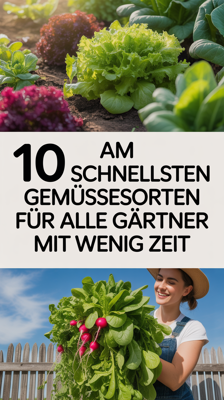 10 am schnellsten wachsende Gemüsesorten für alle Gärtner mit wenig Zeit