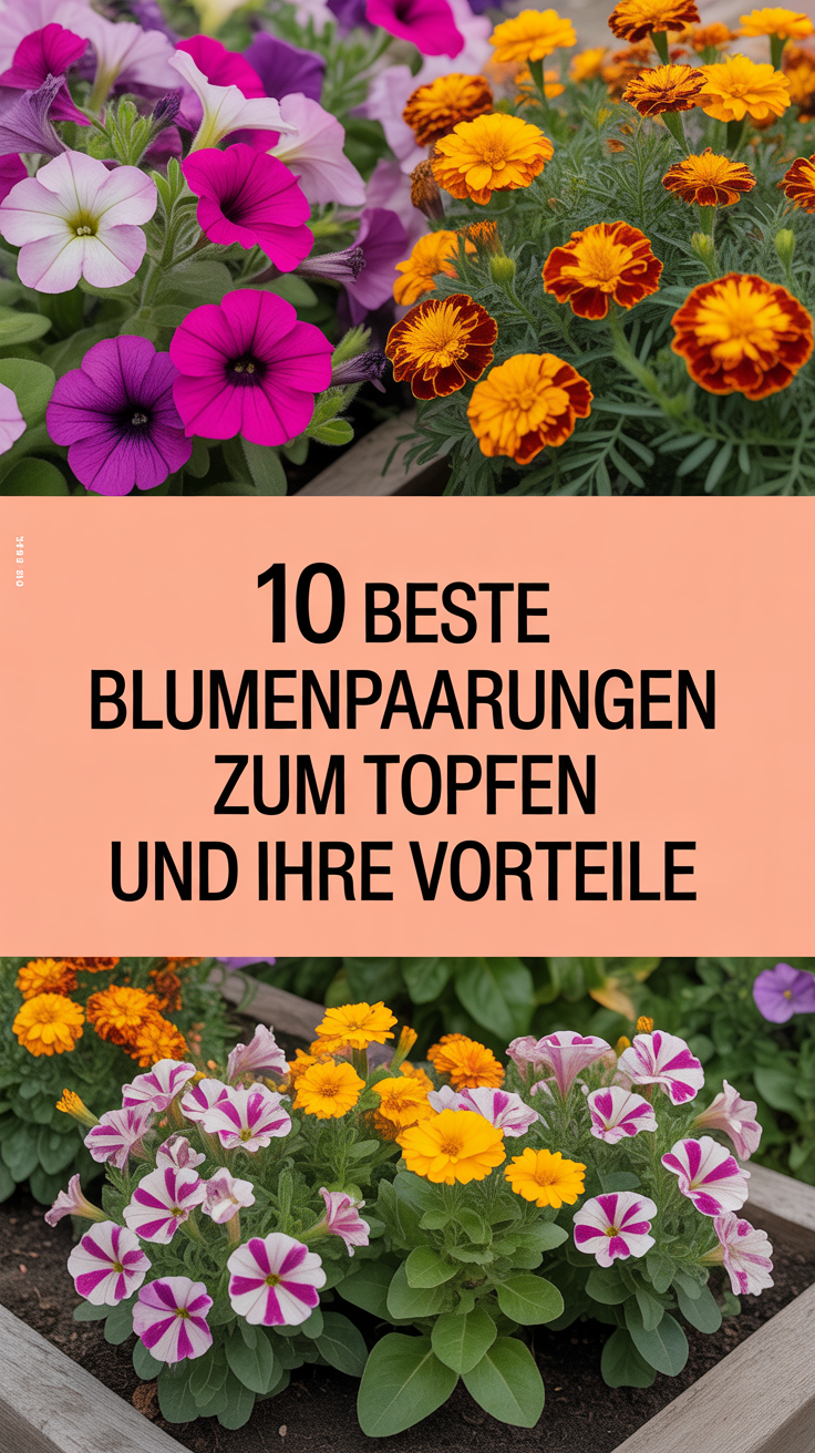 10 beste Blumenpaarungen zum Topfen und ihre Vorteile