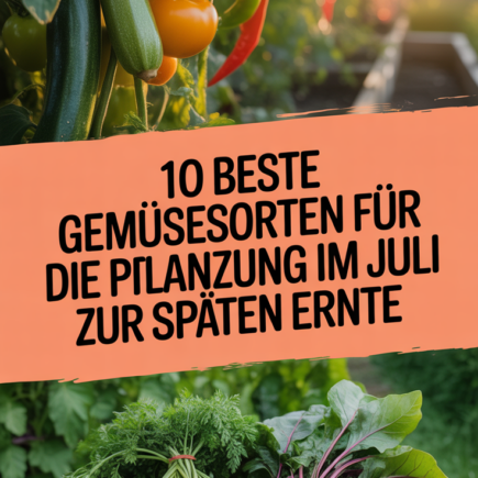 10 beste Gemüsesorten für die Pflanzung im Juli zur späten Ernte