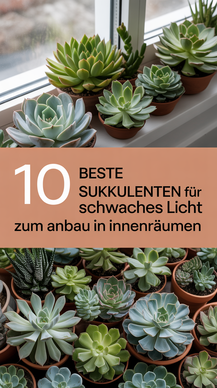10 beste Sukkulenten für schwaches Licht zum Anbau in Innenräumen