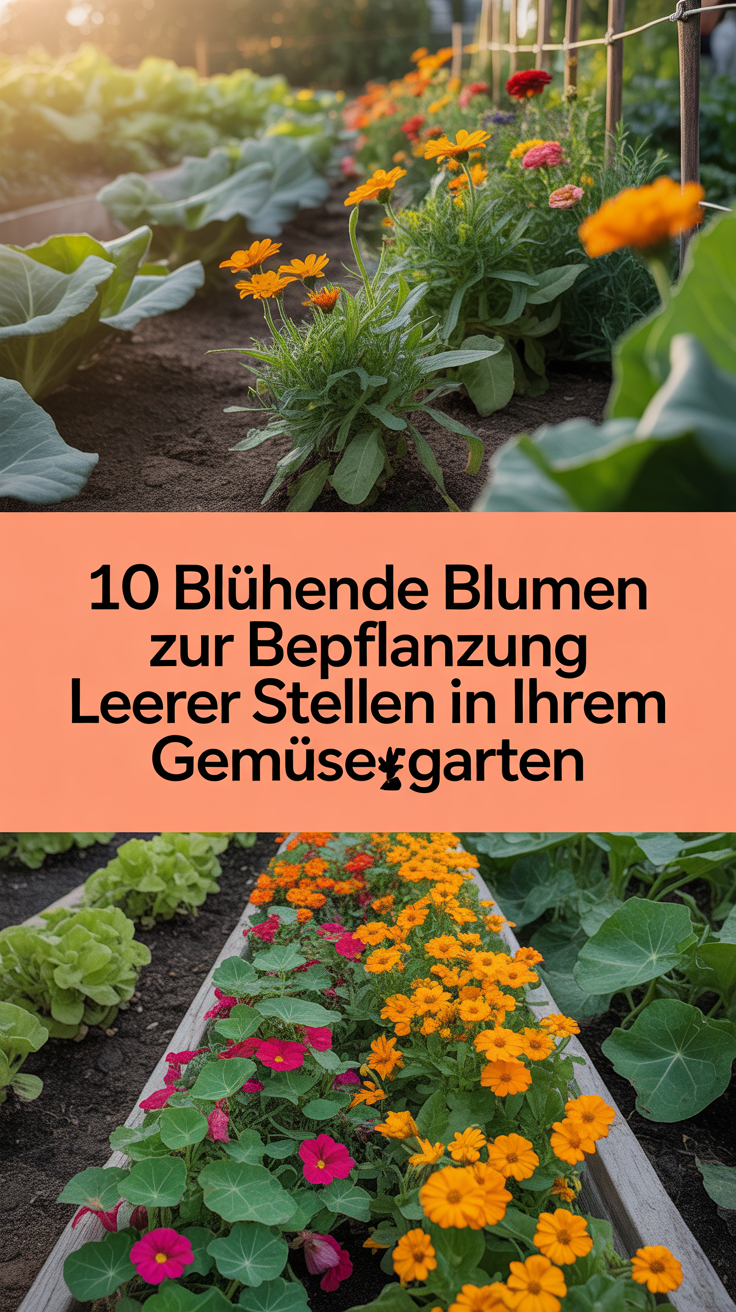 10 blühende Blumen zur Bepflanzung leerer Stellen in Ihrem Gemüsegarten