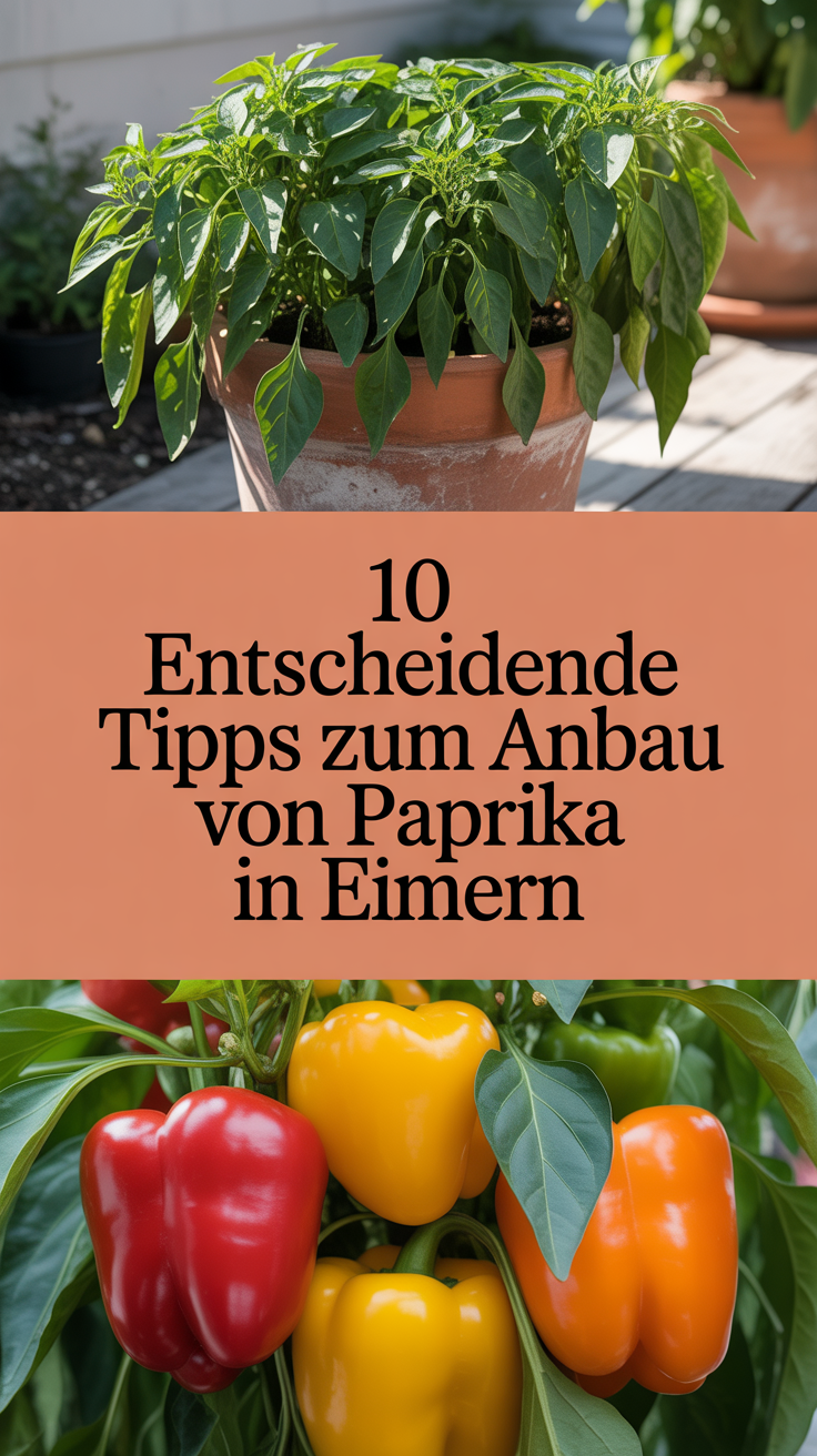 10 entscheidende Tipps zum Anbau von Paprika in Eimern