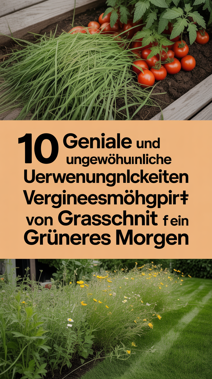 10 geniale und ungewöhnliche Verwendungsmöglichkeiten von Grasschnitt für ein grüneres Morgen