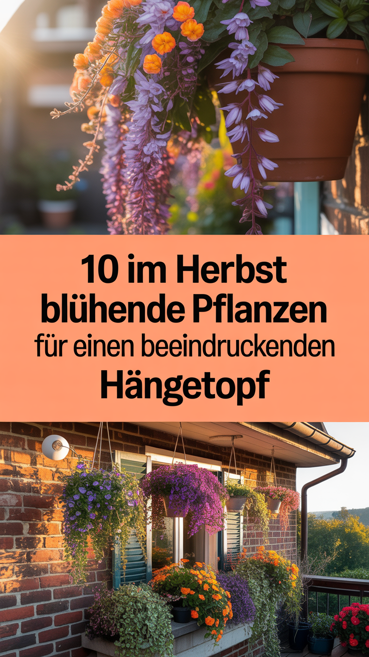 10 im Herbst blühende Pflanzen für einen beeindruckenden Hängetopf