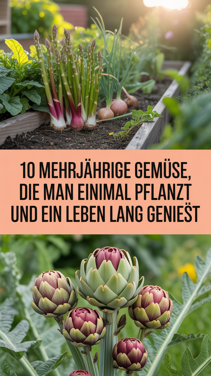 10 mehrjährige Gemüse, die man einmal pflanzt und ein Leben lang genießt