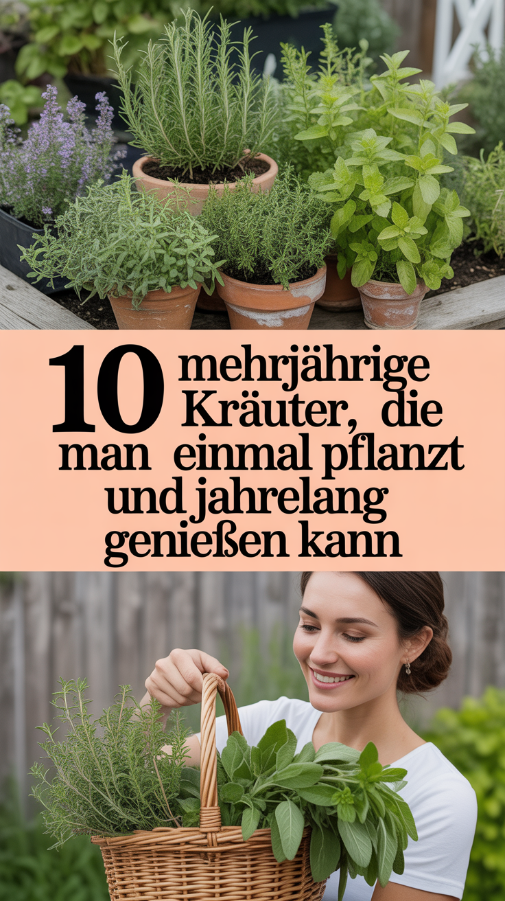 10 mehrjährige Kräuter, die man einmal pflanzt und jahrelang genießen kann