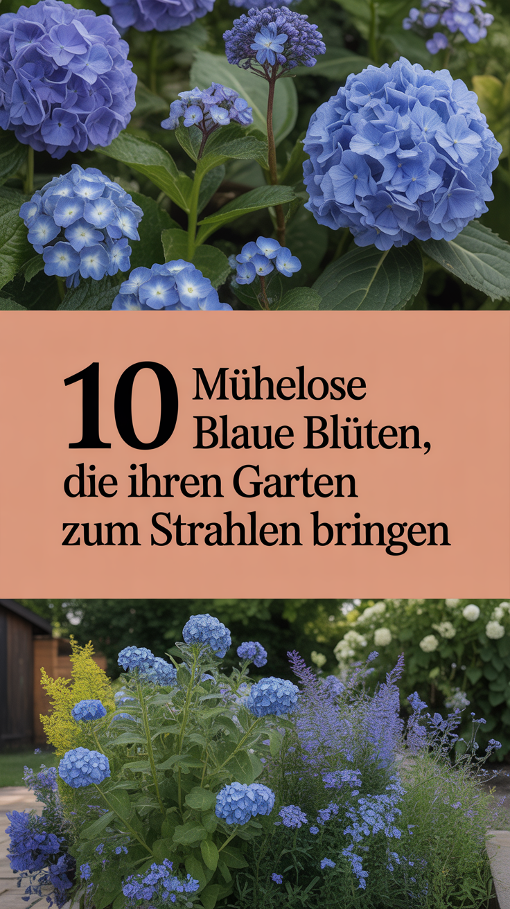 10 mühelose blaue Blüten, die Ihren Garten zum Strahlen bringen